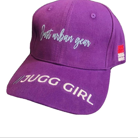 Purple Just Urban Gear hat 3D embroidery on brim - Picture 1 of 3